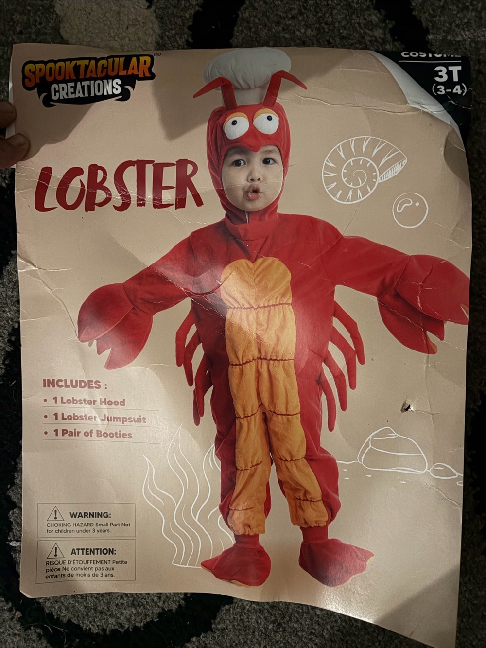 Spooktacular Creations Red Lobster Kids Costume (3T)